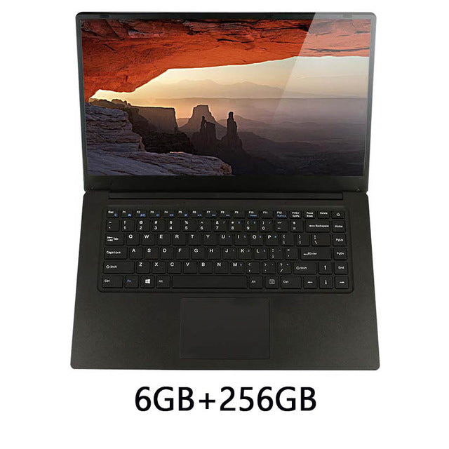15.6inch Intel Quad Core 6GB DDR3 64GB 128GB 256GB SSD Option 1920*108P IPS Screen Windows 10 Ultrabook Laptop Notebook Computer