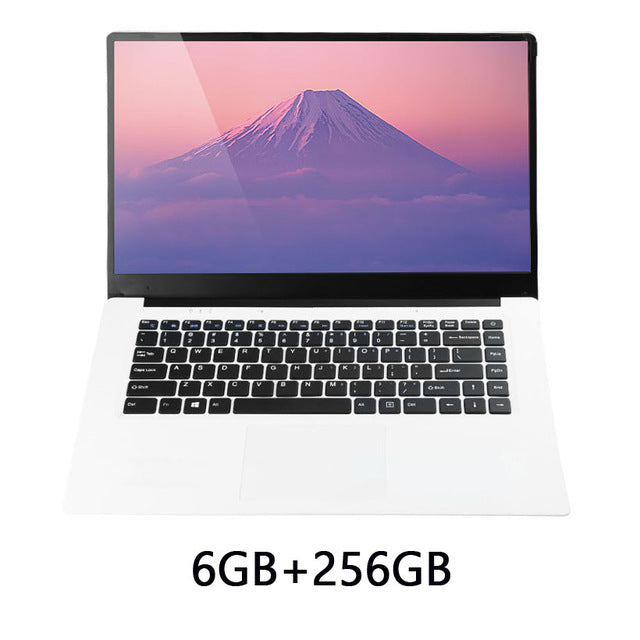 15.6inch Intel Quad Core 6GB DDR3 64GB 128GB 256GB SSD Option 1920*108P IPS Screen Windows 10 Ultrabook Laptop Notebook Computer