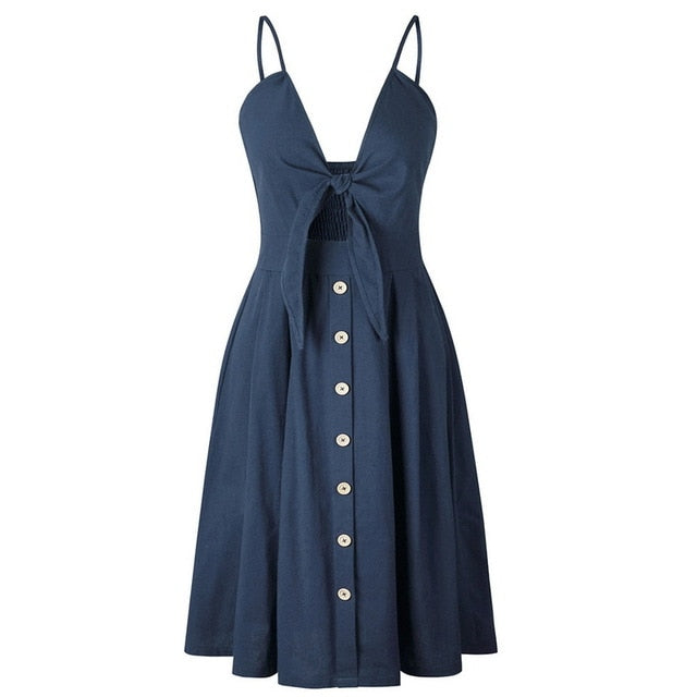 CALOFE Sexy Party Dress Women Sexy Bodycon Ladies Sundress Spaghetti Strap Backless Bandage Dress Female V-Neck Printed Dresses