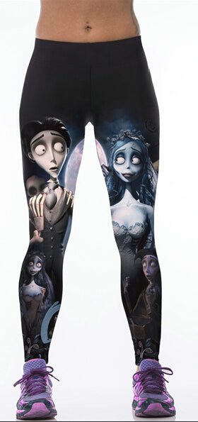 High Waist Workout Leggings 3d Print Skull Legging Push Up Breathable Spandex Fitness Clothing Sporting Leggins Women Pants