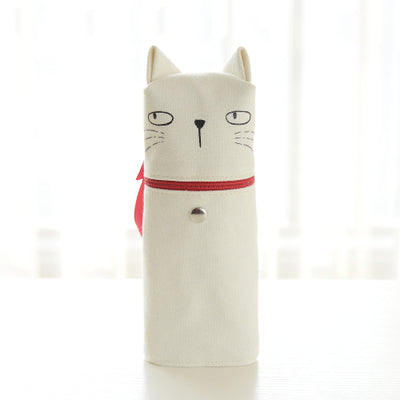 Kawii cat pen & pencil bag Cartoon kitty big storage bag case holder Organizer stationery Office School supplies F504