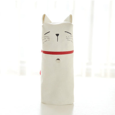 Kawii cat pen & pencil bag Cartoon kitty big storage bag case holder Organizer stationery Office School supplies F504