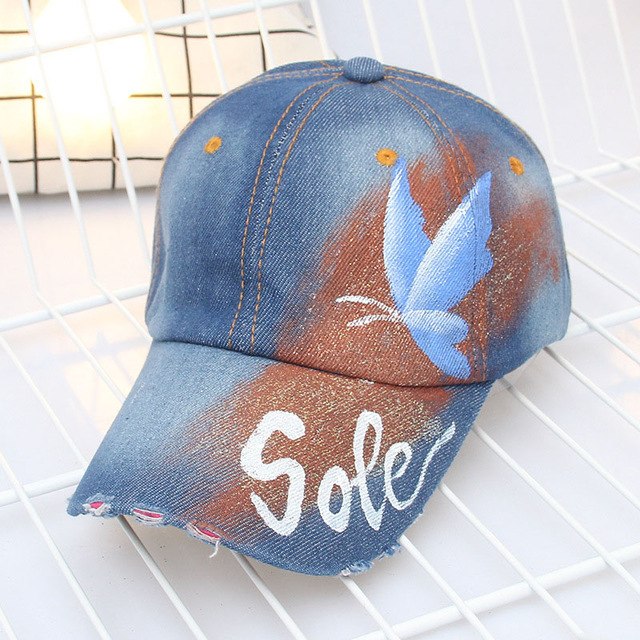 LANHUIFD Women's Cap Baseball Cap Embroidered Embroidery Flower Snapback Female Cap Cowboy casquette femme gorras mujer