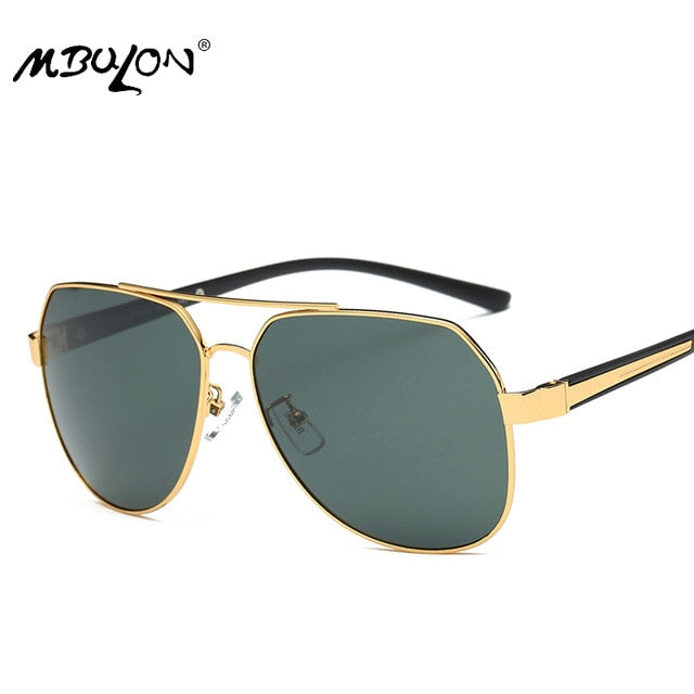 MBULON Brand Metal Frame Sunglasses Men Polarized Vintage Sun Glasses Hombres Fashion Luxury Oval Classic Eyewear Zonnebril UV