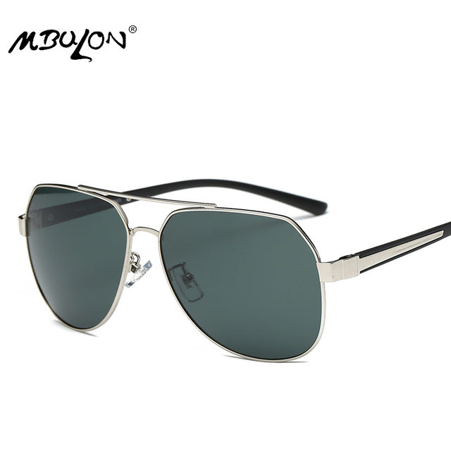 MBULON Brand Metal Frame Sunglasses Men Polarized Vintage Sun Glasses Hombres Fashion Luxury Oval Classic Eyewear Zonnebril UV