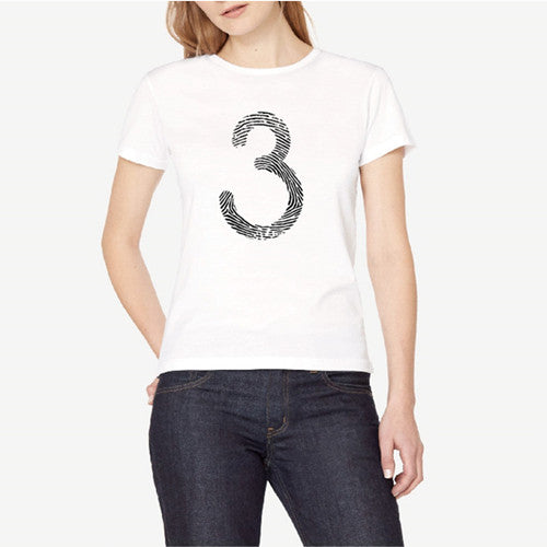 Porzingis Female T-shirt Tops Arabic Numerals 0-9 Printed Women Cotton Fingerprint Fit Tee Harajuku Women T Shirt Drop Shipping