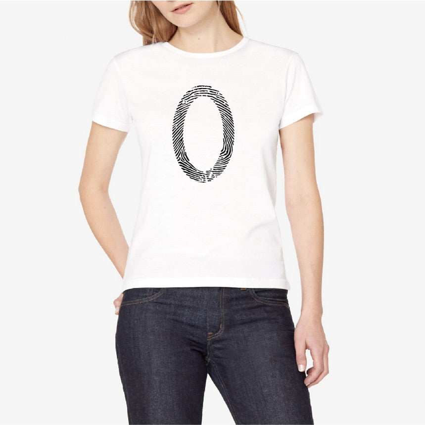 Porzingis Female T-shirt Tops Arabic Numerals 0-9 Printed Women Cotton Fingerprint Fit Tee Harajuku Women T Shirt Drop Shipping