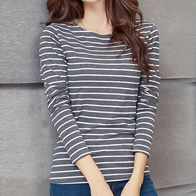 T Shirt Female Short Sleeve Stripped Summer Women Clothes 2018 Women's Clothing Casual T-Shirts Top Cotton Tee Plus Size #B88