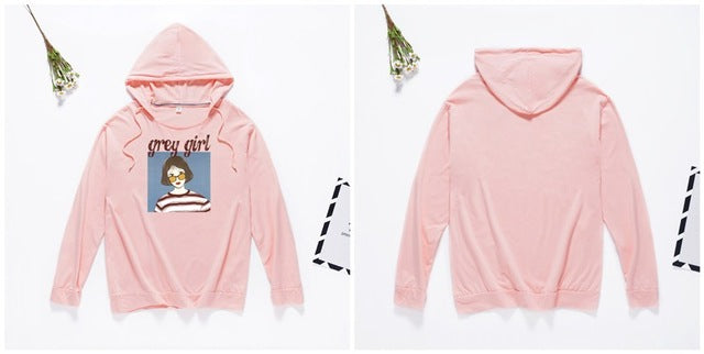 Women T-shirt Cotton Autumn Hooded t-shirt For Women Casual harajuku pink t-shirt fashion camisetas mujer White Cute tops