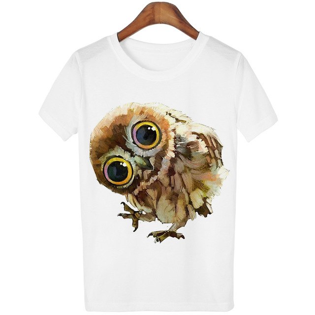 casual fashion summer printed mandarin duck women T shirt animal cotton short sleeve women short sleeve Tshirt tops