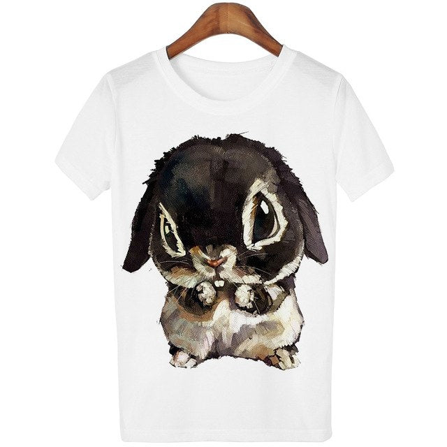 casual fashion summer printed mandarin duck women T shirt animal cotton short sleeve women short sleeve Tshirt tops