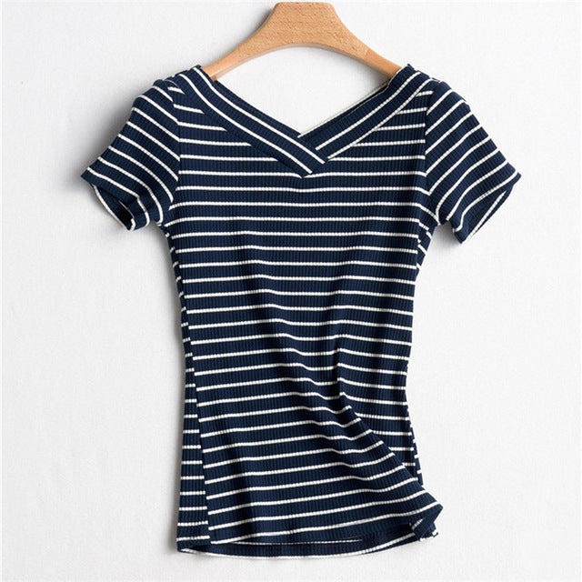 100% Cotton T Shirt Women 2018 Summer Fashion High Quality Knitted Basic T-shirt Female Casual Short Sleeve Tee Shirt Tops #BT1
