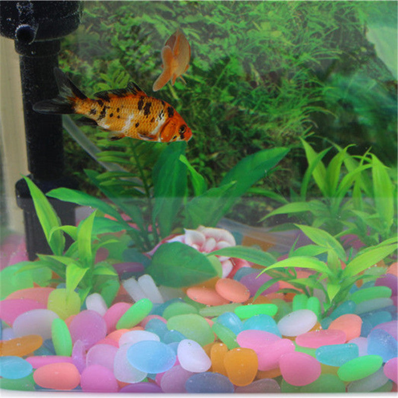 10pcs/bag Nice Aquarium Decorative Glow Stone Night Rocks Luminous Fake Pebbles Eco-friendly Solar Powered Fish Tanks Decoration