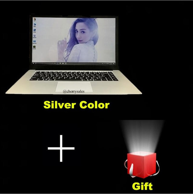 15.6 inch ultrabook with 4G RAM 64G ROM In-tel Atom X5-Z8300/8350 Windows10 System Laptop HDMI WIFI