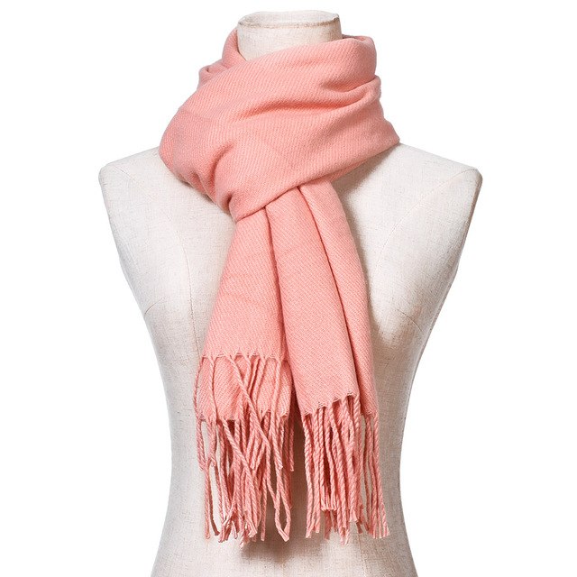 2018 Hot Brand New Fashion Women Men's Winter Warm Tassels Solid Cashmere Scarf  High Quality Pashmina Shawls Scarves for Ladies