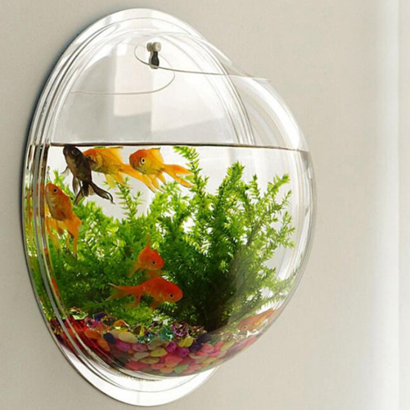 Acrylic Fish Bowl Wall Hanging Aquarium Tank Aquatic Pet Supplies Pet Products Wall Mount Fish Tank