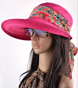 Free shipping 2018 summer hats for women chapeu feminino new fashion visors cap sun collapsible anti-uv hat 6 colors