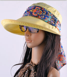 Free shipping 2018 summer hats for women chapeu feminino new fashion visors cap sun collapsible anti-uv hat 6 colors