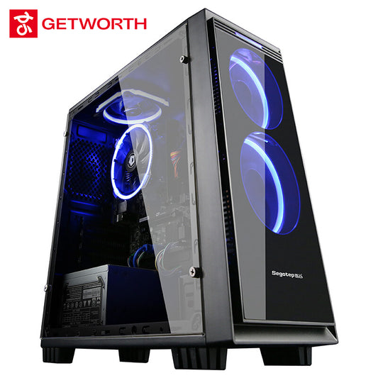 GETWORTH S1 Office Computer Gaming Computer Double Core Intel Pentium G4560 1TB HDD 4G Memory B250 For LOL DIY Desktop