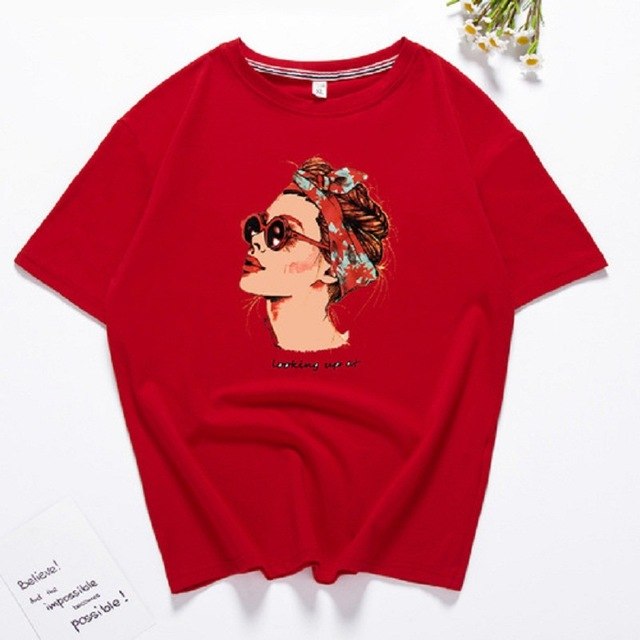 Harajuku Fashion Graphic Print Cotton T Shirt Women Streetwear Short Sleeve O Neck Summer Tops 2018 Kawaii
