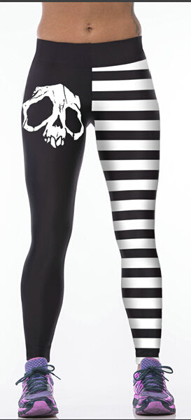 High Waist Workout Leggings 3d Print Skull Legging Push Up Breathable Spandex Fitness Clothing Sporting Leggins Women Pants