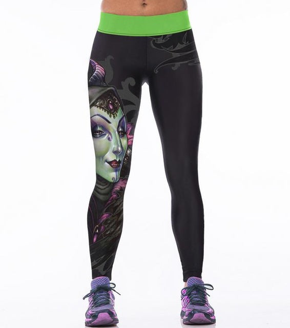 High Waist Workout Leggings 3d Print Skull Legging Push Up Breathable Spandex Fitness Clothing Sporting Leggins Women Pants