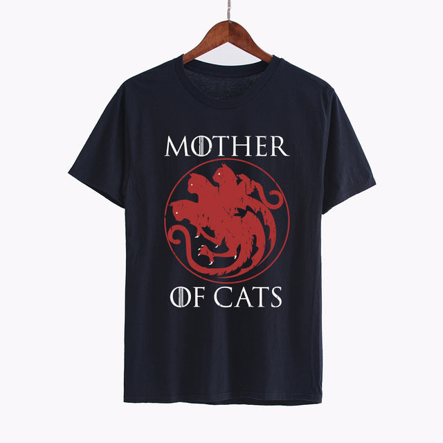 Hillbilly New Fashion T-shirt Casual Mother of Cats Casual Funny Tees Tshirts Tops & Tees Short Sleeve Women's Black T Shirts