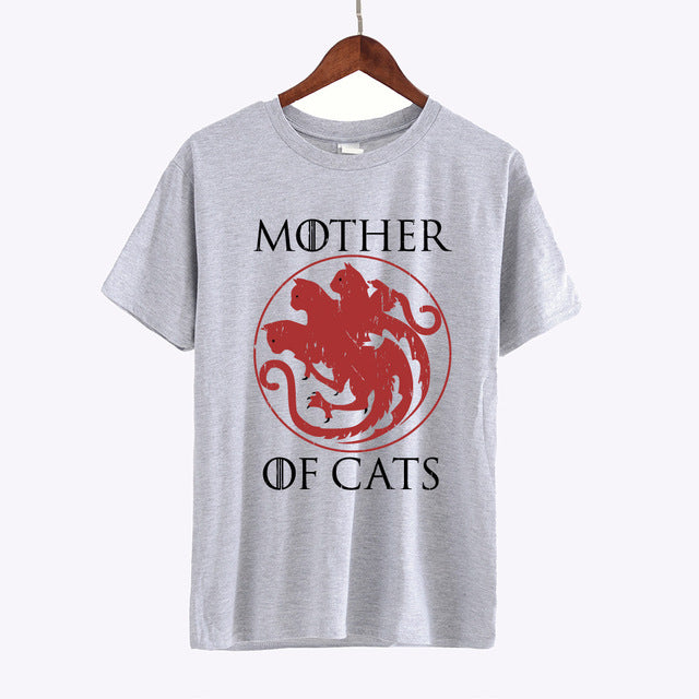 Hillbilly New Fashion T-shirt Casual Mother of Cats Casual Funny Tees Tshirts Tops & Tees Short Sleeve Women's Black T Shirts
