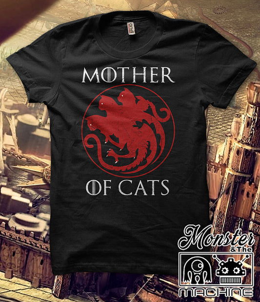Hillbilly New Fashion T-shirt Casual Mother of Cats Casual Funny Tees Tshirts Tops & Tees Short Sleeve Women's Black T Shirts