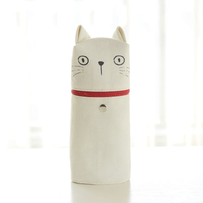 Kawii cat pen & pencil bag Cartoon kitty big storage bag case holder Organizer stationery Office School supplies F504