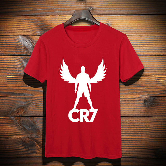 New Custom Made CR7 shirt Cristiano Ronaldo Wings JUVENTUS Graphic TopTees Shirt