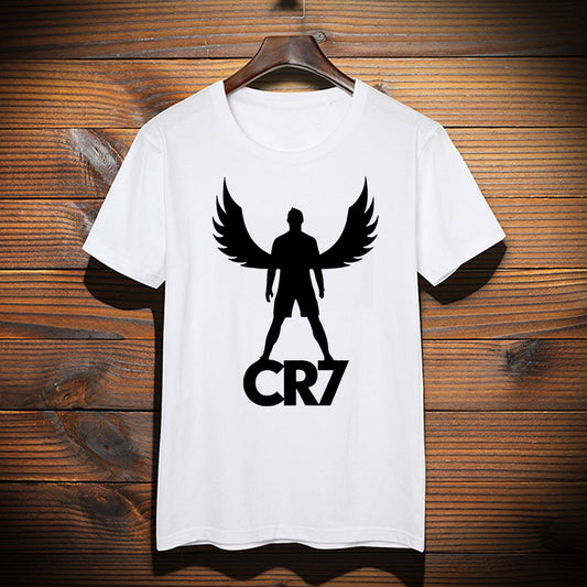 New Custom Made CR7 shirt Cristiano Ronaldo Wings JUVENTUS Graphic TopTees Shirt