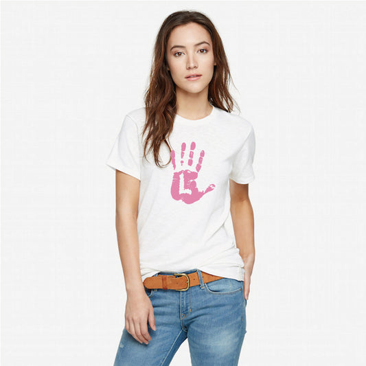 Porzingis Female t shirt Women Palm Fingerprint Love Print t-shirt Hip Hop Femme Harajuku Women Pullover Tops