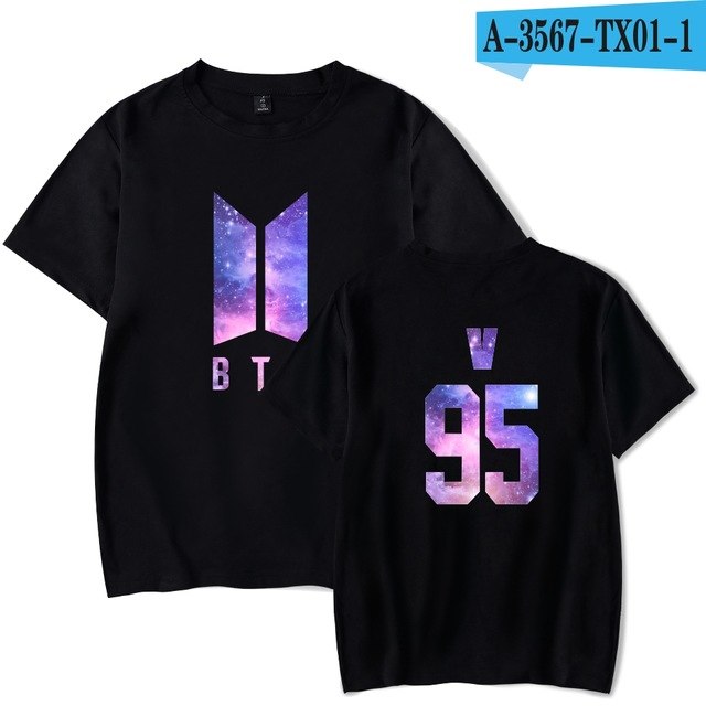 SMZY BTS Kpop Short Sleeve Womens Tee Shirts Korea Pop Idol Bangtan Hip Hop Tshirt Women Cotton Summer Fans T-shirt Women Casual