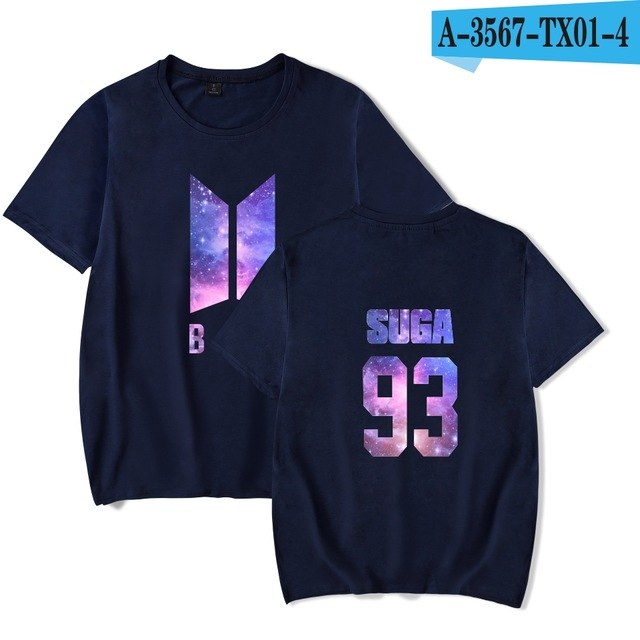 SMZY BTS Kpop Short Sleeve Womens Tee Shirts Korea Pop Idol Bangtan Hip Hop Tshirt Women Cotton Summer Fans T-shirt Women Casual