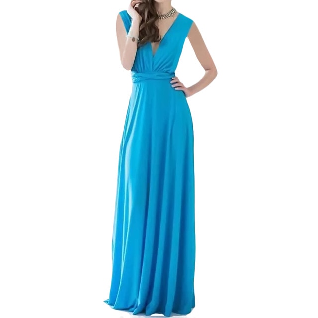 Sexy Phụ Nữ Multiway Bọc Chuyển Đổi Boho Maxi Câu Lạc Bộ Váy Màu Đỏ Bandage Dress Dài Phù Dâu Bên Infinity Robe Longue Femme