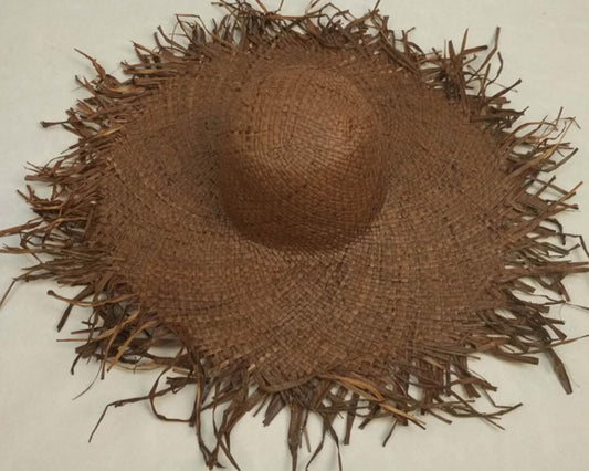 Wholesale 10pcs Ladies Big Wide Brim Raffia Straw Hats Womens Plain Large Beach Summer Sun Straw Caps Fringed Nature Brimmed Cap